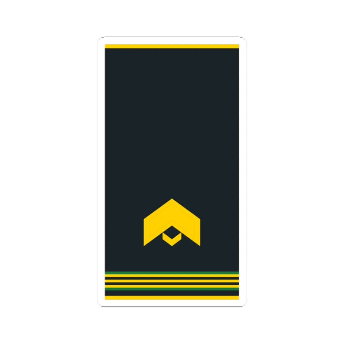 Mongolian Border troops JSG shirt (Mongolia) (Military Rank) STICKER Vinyl Kiss-Cut Decal 2 Inch White - The Sticker Space