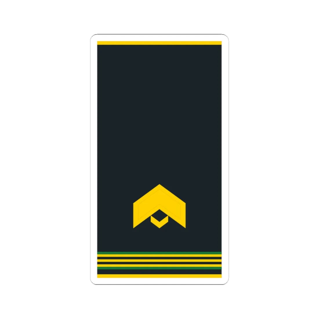 Mongolian Border troops JSG shirt (Mongolia) (Military Rank) STICKER Vinyl Kiss-Cut Decal 3 Inch White - The Sticker Space