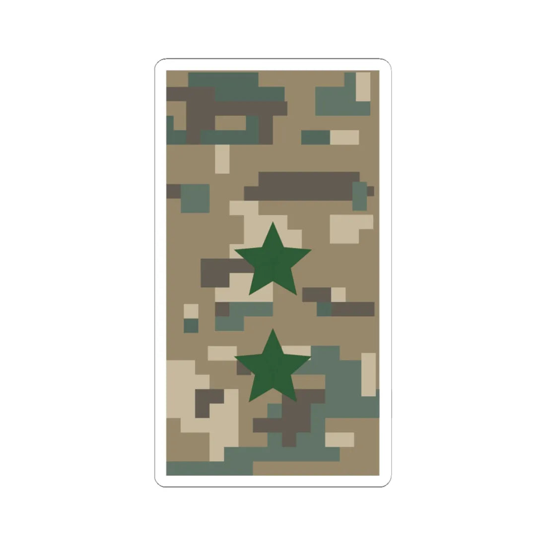 Mongolian Border troops LTC field (Mongolia) (Military Rank) STICKER Vinyl Kiss-Cut Decal 6 Inch White - The Sticker Space