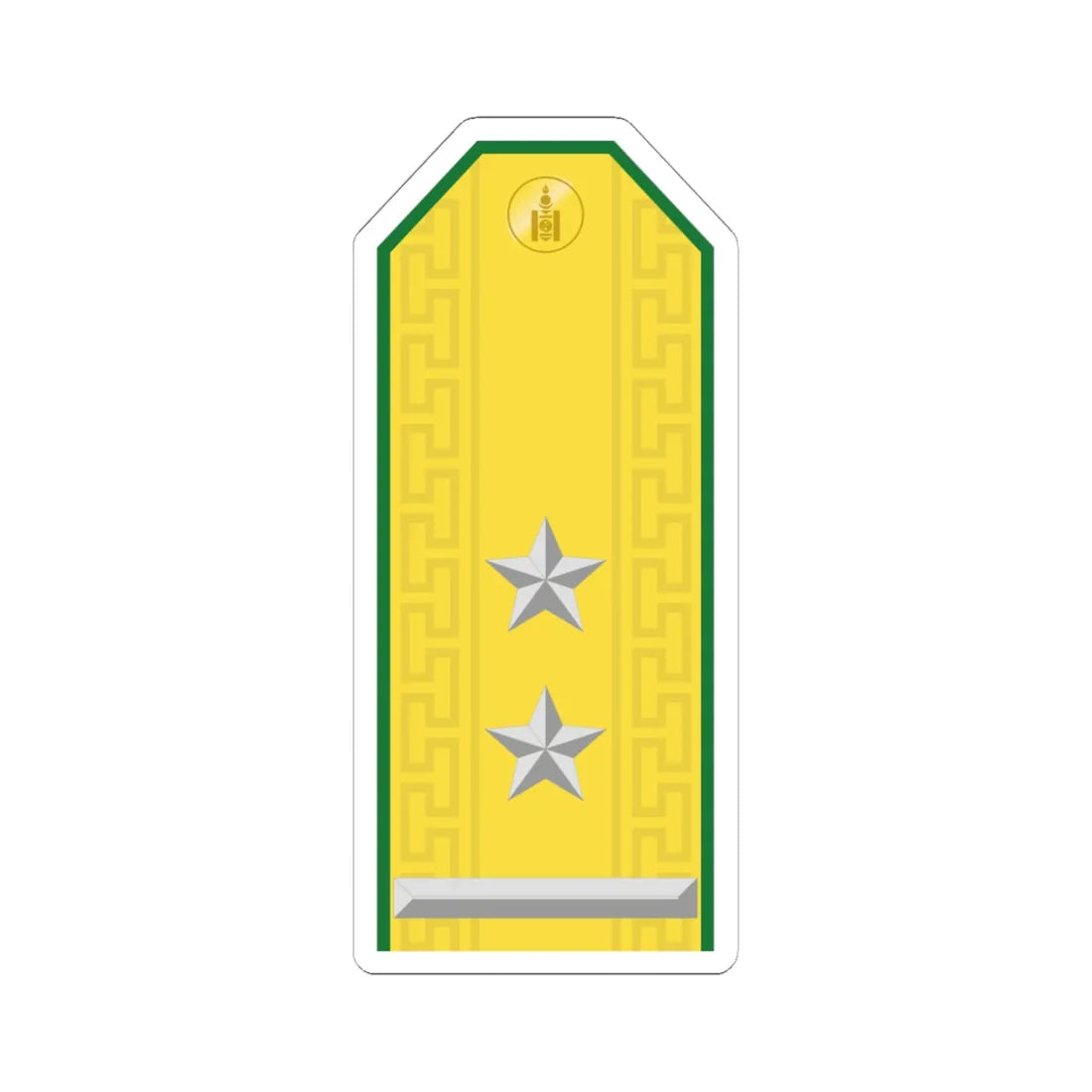 Mongolian Border troops LTC parade (Mongolia) (Military Rank) STICKER Vinyl Kiss-Cut Decal 6 Inch White - The Sticker Space