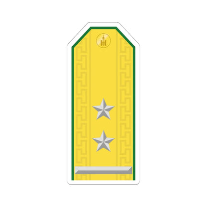 Mongolian Border troops LTC parade (Mongolia) (Military Rank) STICKER Vinyl Kiss-Cut Decal 6 Inch White - The Sticker Space