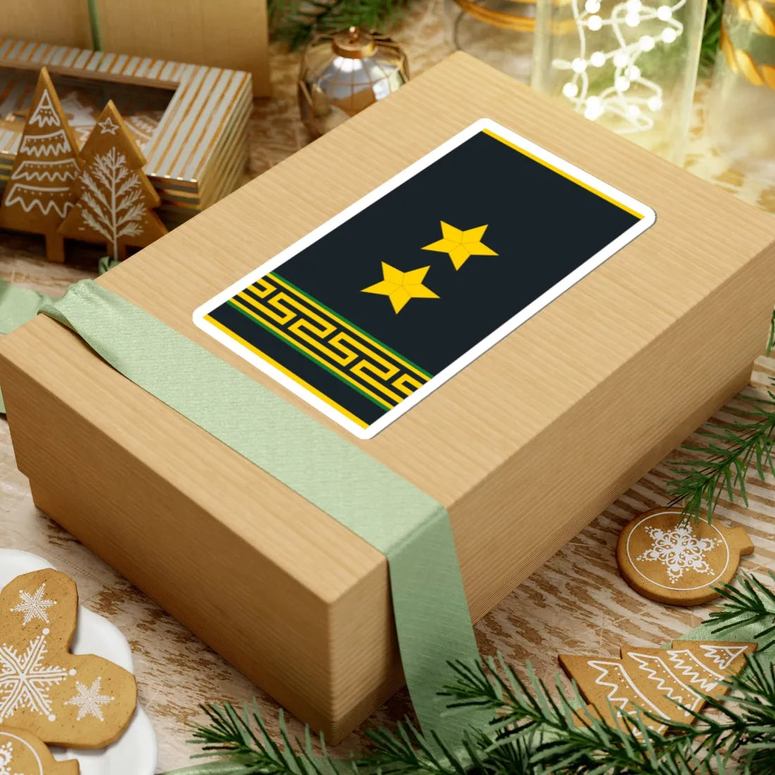 Mongolian Border troops LTC shirt (Mongolia) (Military Rank) STICKER Vinyl Kiss-Cut Decal - The Sticker Space