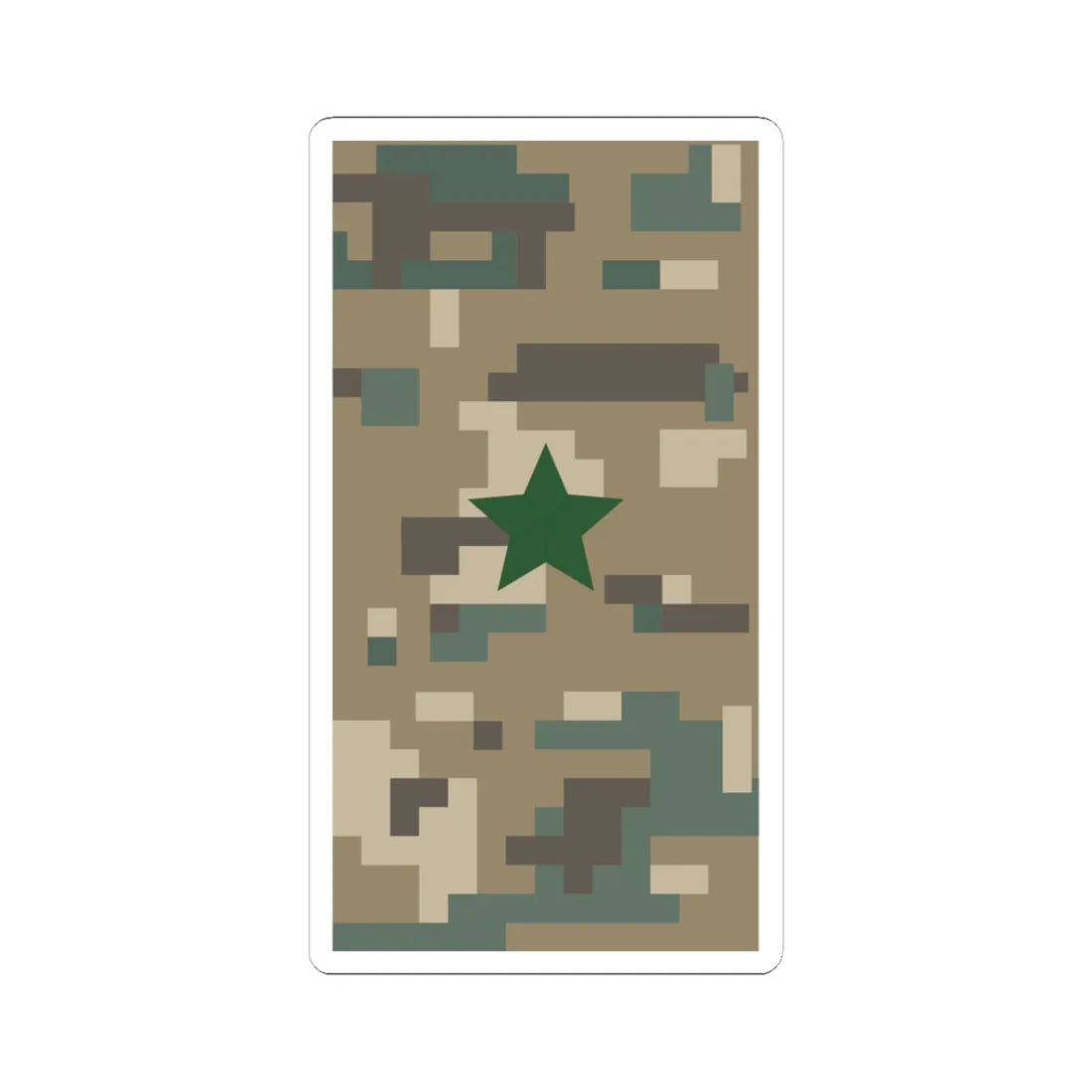 Mongolian Border troops MAJ field (Mongolia) (Military Rank) STICKER Vinyl Kiss-Cut Decal 3 Inch White - The Sticker Space