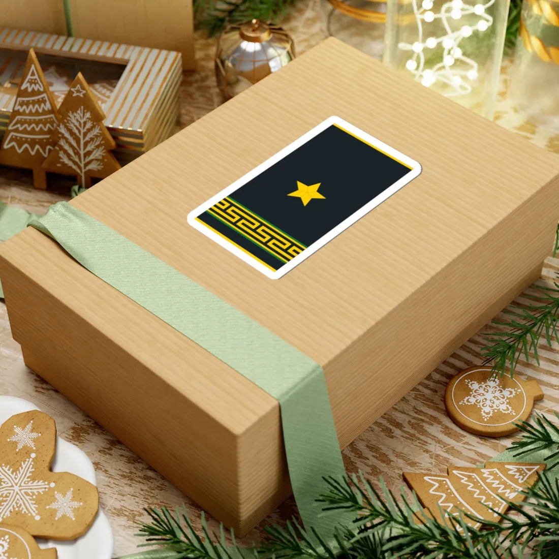 Mongolian Border troops MAJ shirt (Mongolia) (Military Rank) STICKER Vinyl Kiss-Cut Decal - The Sticker Space