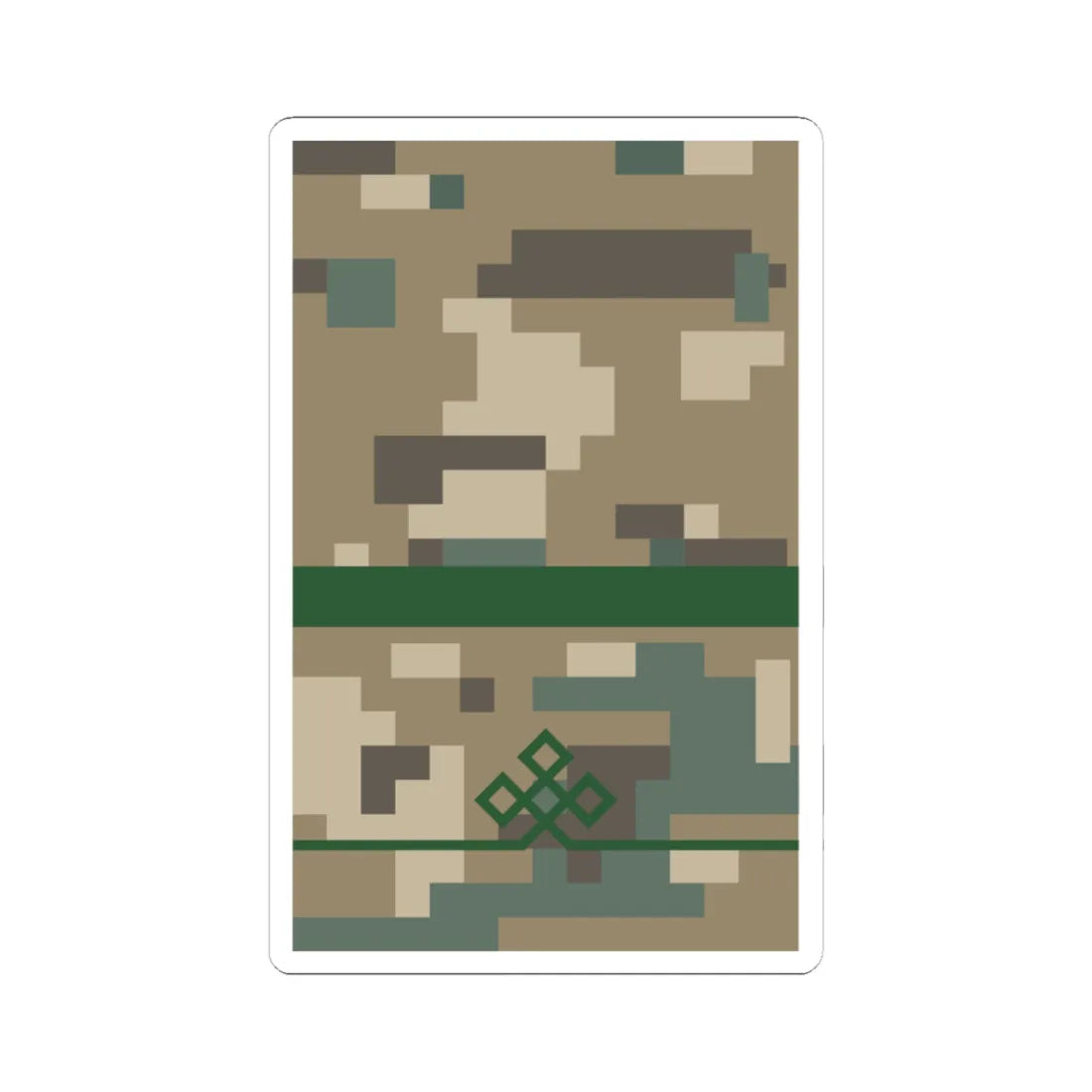 Mongolian Border troops PFC field (Mongolia) (Military Rank) STICKER Vinyl Kiss-Cut Decal 3 Inch White - The Sticker Space