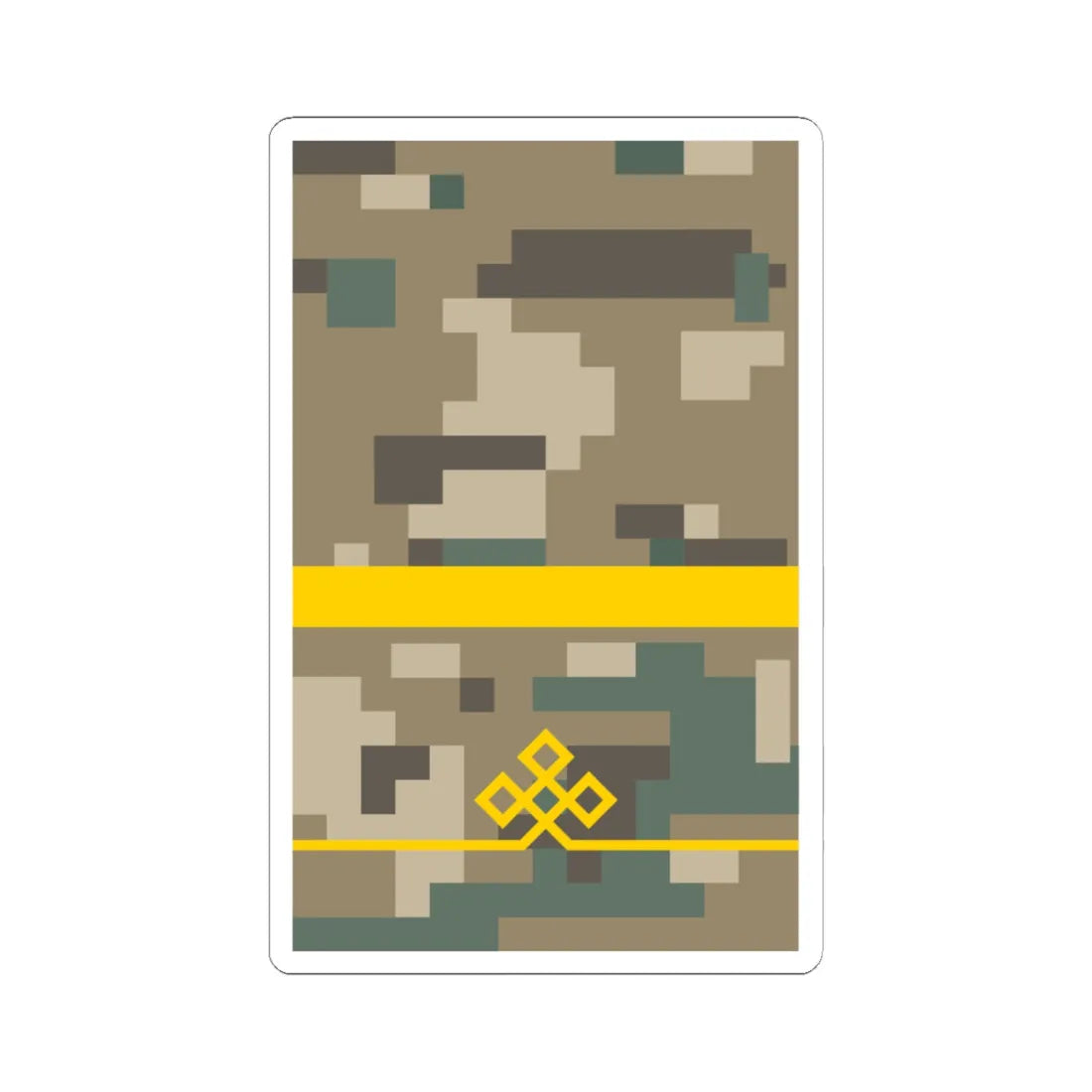 Mongolian Border troops PFCv field (Mongolia) (Military Rank) STICKER Vinyl Kiss-Cut Decal 6 Inch White - The Sticker Space