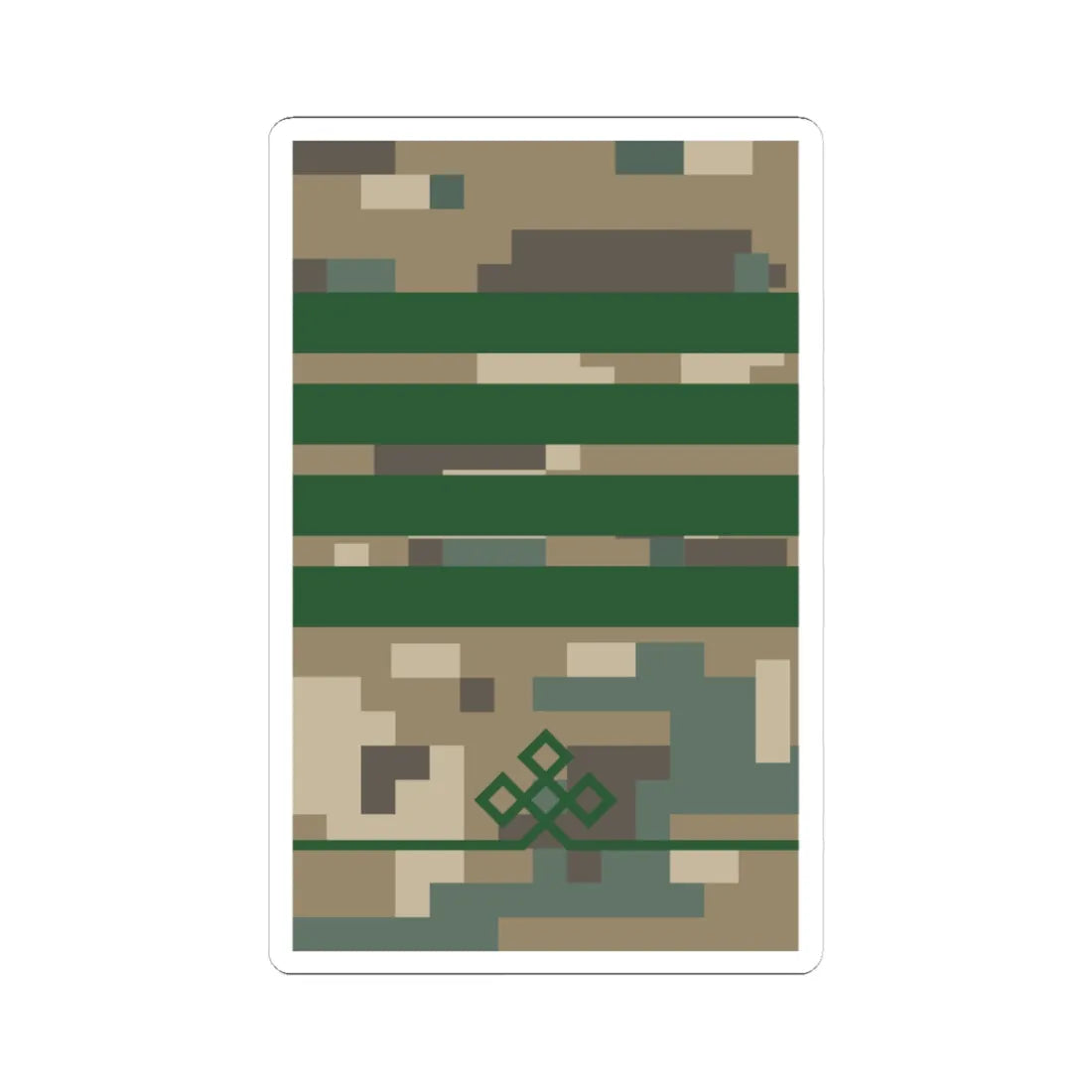 Mongolian Border troops SCP field (Mongolia) (Military Rank) STICKER Vinyl Kiss-Cut Decal 4 Inch White - The Sticker Space