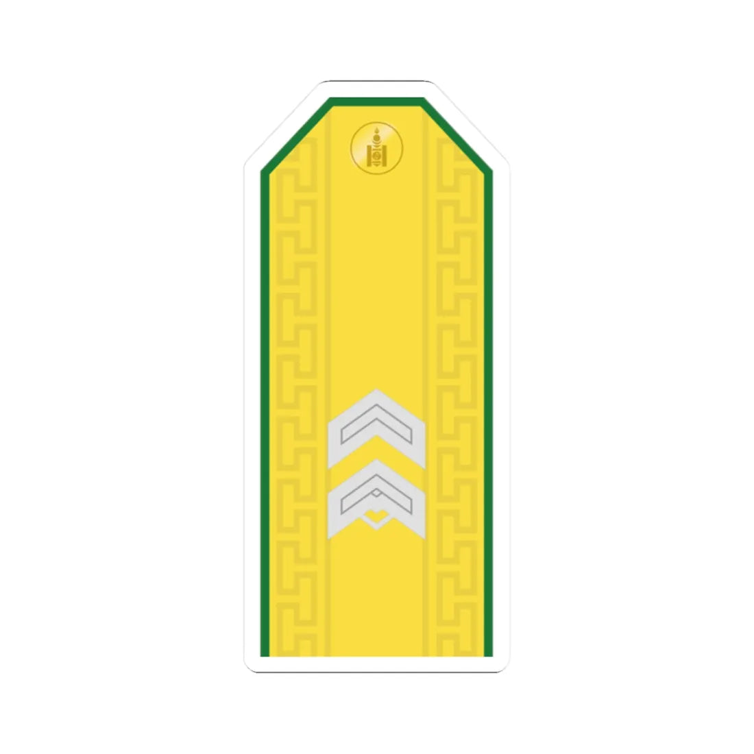 Mongolian Border troops SGT parade (Mongolia) (Military Rank) STICKER Vinyl Kiss-Cut Decal 2 Inch White - The Sticker Space