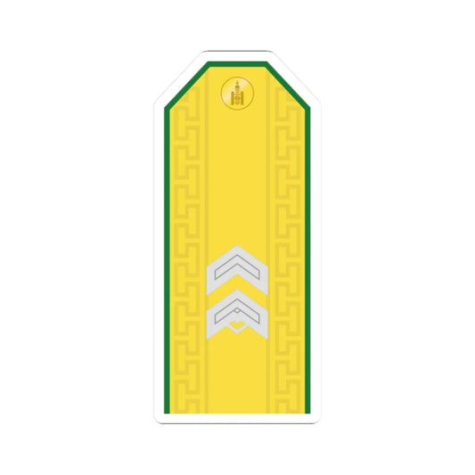 Mongolian Border troops SGT parade (Mongolia) (Military Rank) STICKER Vinyl Kiss-Cut Decal 2 Inch White - The Sticker Space