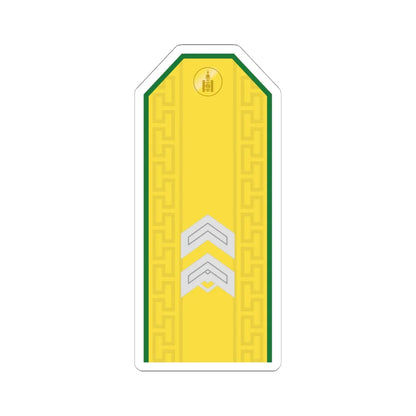 Mongolian Border troops SGT parade (Mongolia) (Military Rank) STICKER Vinyl Kiss-Cut Decal 6 Inch White - The Sticker Space