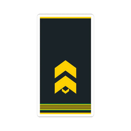 Mongolian Border troops SGT shirt (Mongolia) (Military Rank) STICKER Vinyl Kiss-Cut Decal 3 Inch White - The Sticker Space