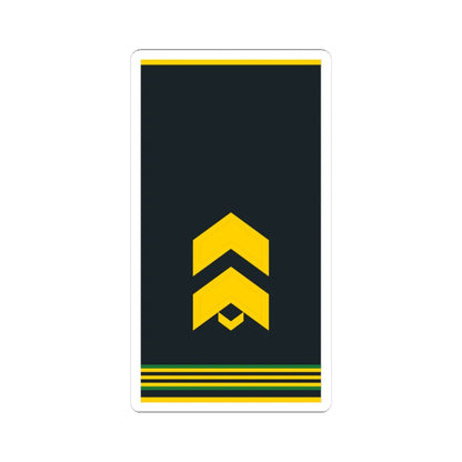 Mongolian Border troops SGT shirt (Mongolia) (Military Rank) STICKER Vinyl Kiss-Cut Decal 4 Inch White - The Sticker Space