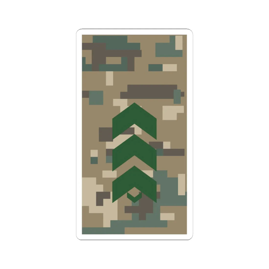 Mongolian Border troops SSG field (Mongolia) (Military Rank) STICKER Vinyl Kiss-Cut Decal 3 Inch White - The Sticker Space