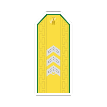 Mongolian Border troops SSG parade (Mongolia) (Military Rank) STICKER Vinyl Kiss-Cut Decal 2 Inch White - The Sticker Space