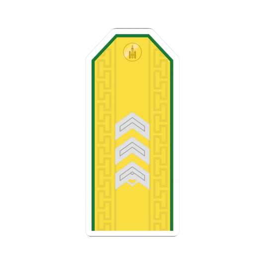 Mongolian Border troops SSG parade (Mongolia) (Military Rank) STICKER Vinyl Kiss-Cut Decal 2 Inch White - The Sticker Space