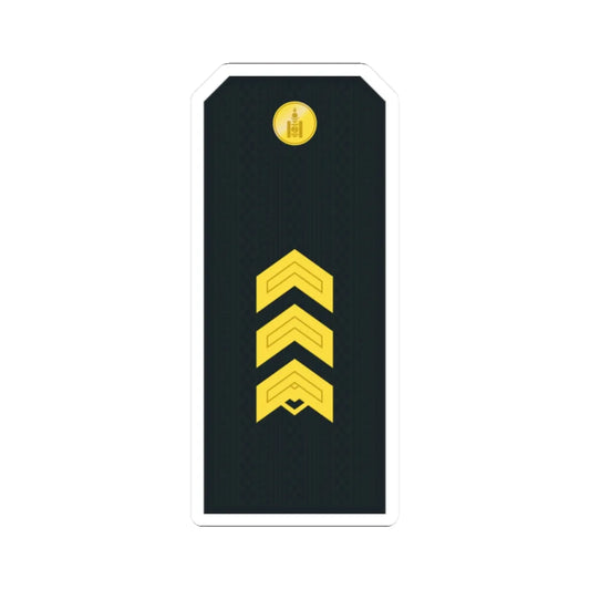 Mongolian Border troops SSG service (Mongolia) (Military Rank) STICKER Vinyl Kiss-Cut Decal 2 Inch White - The Sticker Space