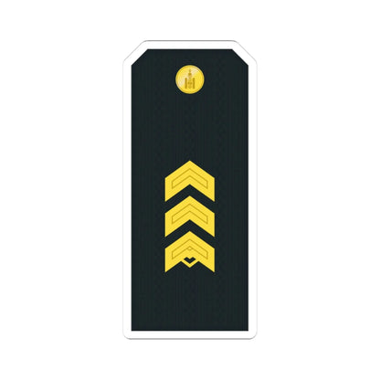 Mongolian Border troops SSG service (Mongolia) (Military Rank) STICKER Vinyl Kiss-Cut Decal 3 Inch White - The Sticker Space