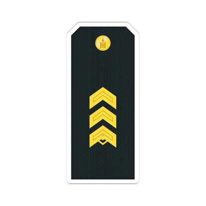 Mongolian Border troops SSG service (Mongolia) (Military Rank) STICKER Vinyl Kiss-Cut Decal 4 Inch White - The Sticker Space