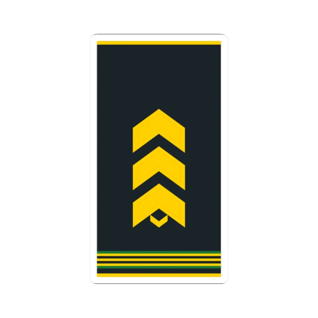 Mongolian Border troops SSG shirt (Mongolia) (Military Rank) STICKER Vinyl Kiss-Cut Decal - The Sticker Space