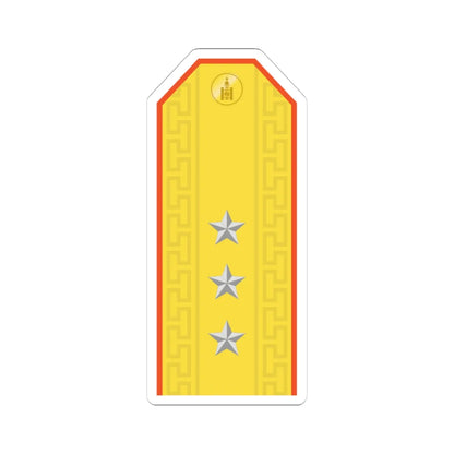 Mongolian Civil defense 1LT parade (Mongolia) (Military Rank) STICKER Vinyl Kiss-Cut Decal 4 Inch White - The Sticker Space
