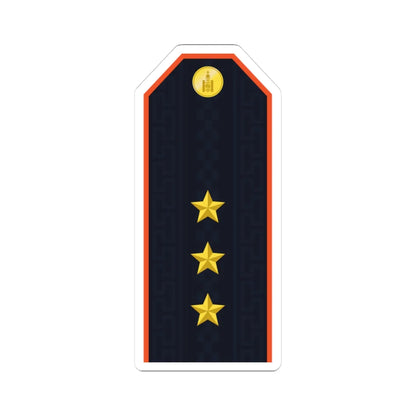Mongolian Civil defense 1LT service (Mongolia) (Military Rank) STICKER Vinyl Kiss-Cut Decal 3 Inch White - The Sticker Space