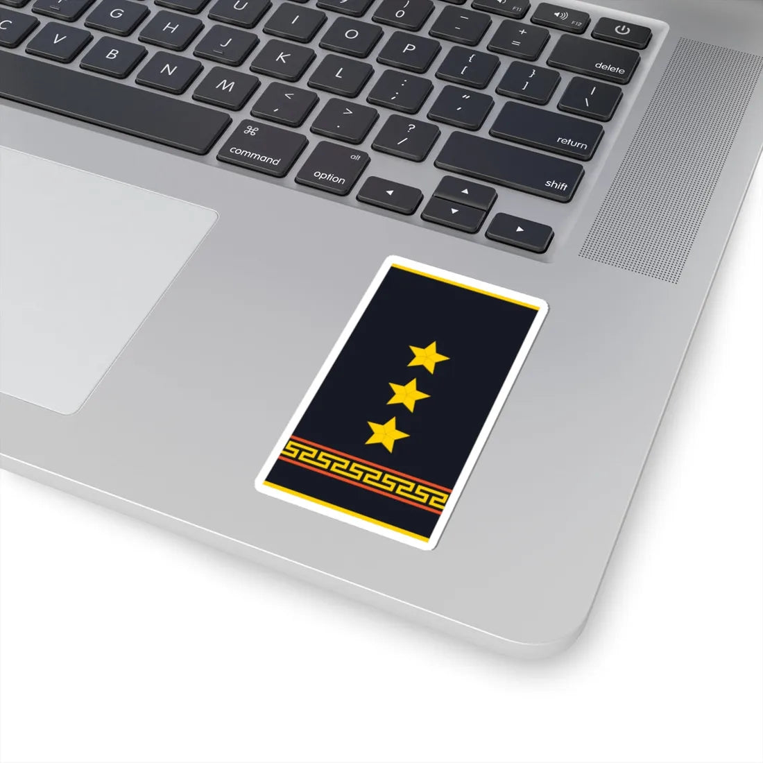 Mongolian Civil defense 1LT shirt (Mongolia) (Military Rank) STICKER Vinyl Kiss-Cut Decal - The Sticker Space