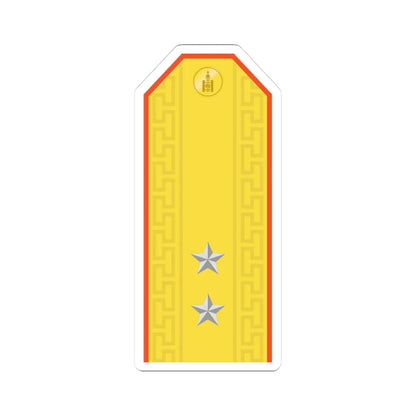 Mongolian Civil defense 2LT parade (Mongolia) (Military Rank) STICKER Vinyl Kiss-Cut Decal 3 Inch White - The Sticker Space