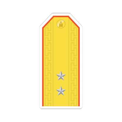 Mongolian Civil defense 2LT parade (Mongolia) (Military Rank) STICKER Vinyl Kiss-Cut Decal 4 Inch White - The Sticker Space