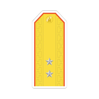 Mongolian Civil defense 2LT parade (Mongolia) (Military Rank) STICKER Vinyl Kiss-Cut Decal 6 Inch White - The Sticker Space
