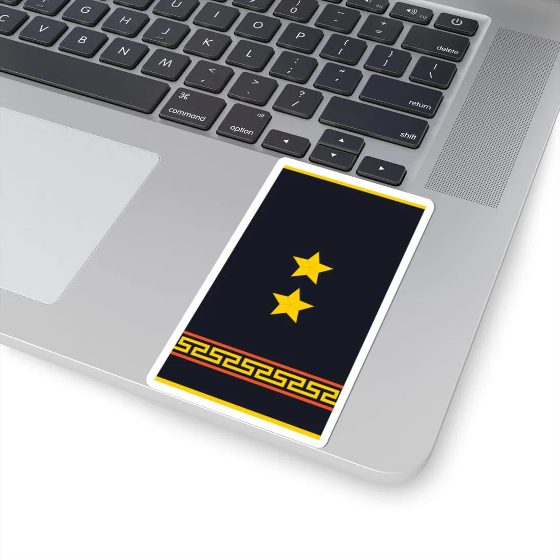 Mongolian Civil defense 2LT shirt (Mongolia) (Military Rank) STICKER Vinyl Kiss-Cut Decal - The Sticker Space