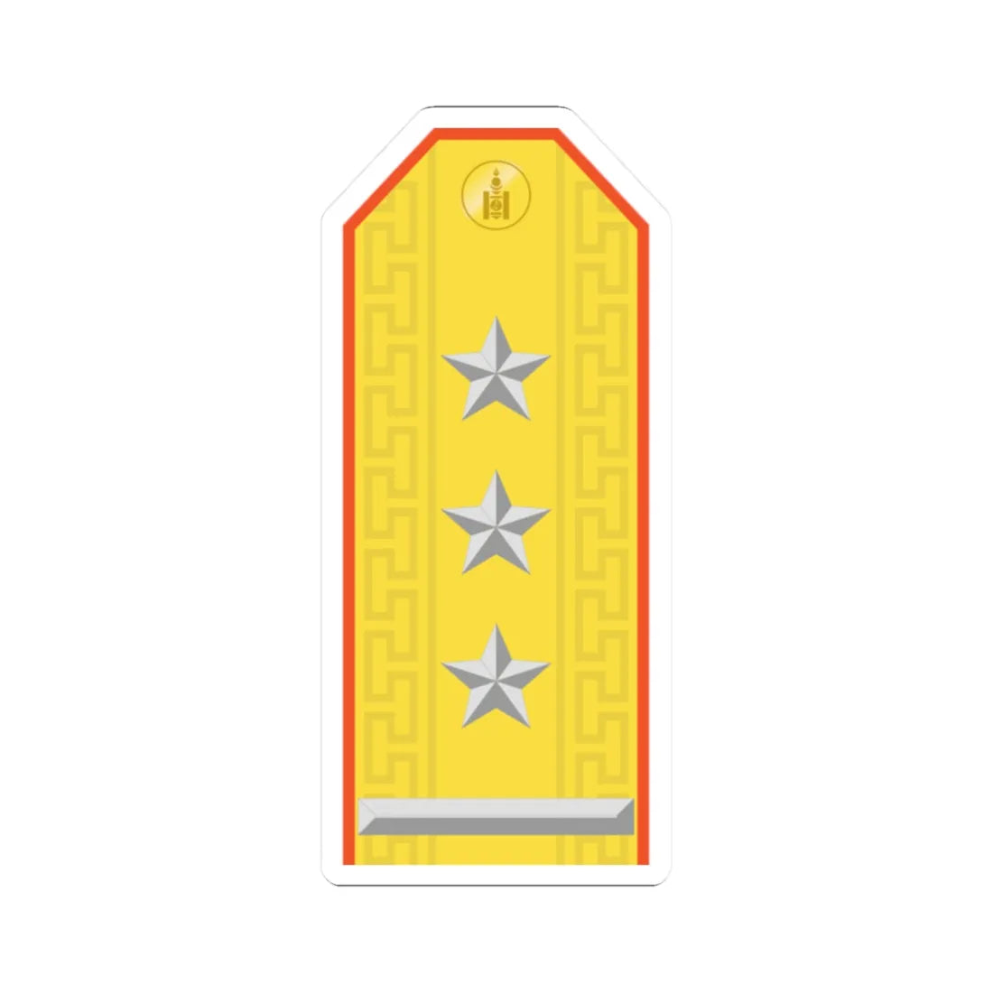 Mongolian Civil defense COL parade (Mongolia) (Military Rank) STICKER Vinyl Kiss-Cut Decal 2 Inch White - The Sticker Space