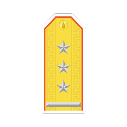 Mongolian Civil defense COL parade (Mongolia) (Military Rank) STICKER Vinyl Kiss-Cut Decal 3 Inch White - The Sticker Space