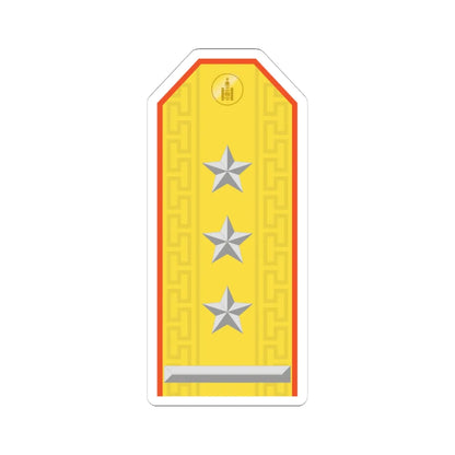 Mongolian Civil defense COL parade (Mongolia) (Military Rank) STICKER Vinyl Kiss-Cut Decal 4 Inch White - The Sticker Space