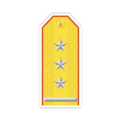 Mongolian Civil defense COL parade (Mongolia) (Military Rank) STICKER Vinyl Kiss-Cut Decal 6 Inch White - The Sticker Space