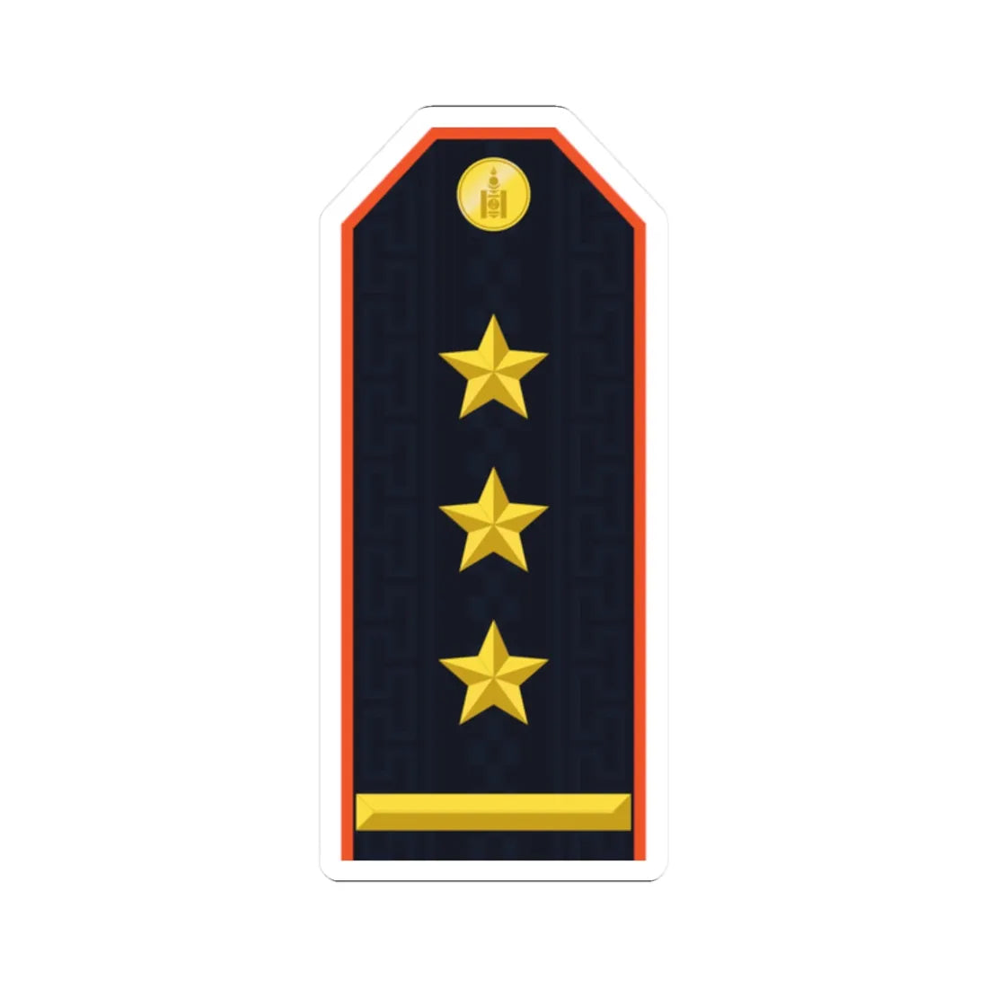 Mongolian Civil defense COL service (Mongolia) (Military Rank) STICKER ...