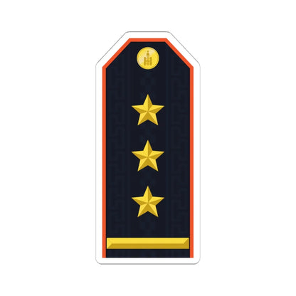 Mongolian Civil defense COL service (Mongolia) (Military Rank) STICKER Vinyl Kiss-Cut Decal 6 Inch White - The Sticker Space