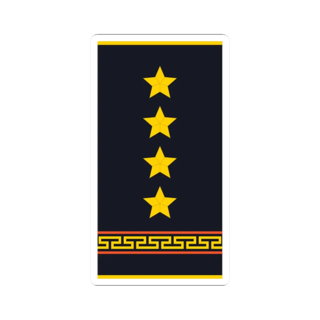 Mongolian Civil defense CPT shirt (Mongolia) (Military Rank) STICKER Vinyl Kiss-Cut Decal 2 Inch White - The Sticker Space