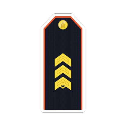 Mongolian Civil defense SSG service (Mongolia) (Military Rank) STICKER Vinyl Kiss-Cut Decal 3 Inch White - The Sticker Space