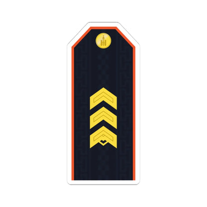 Mongolian Civil defense SSG service (Mongolia) (Military Rank) STICKER Vinyl Kiss-Cut Decal 4 Inch White - The Sticker Space