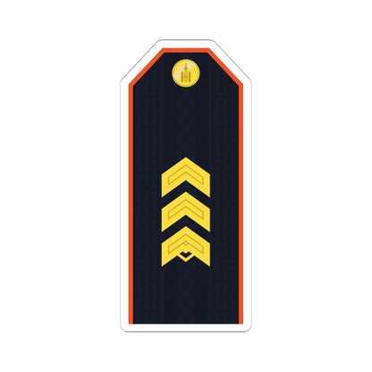 Mongolian Civil defense SSG service (Mongolia) (Military Rank) STICKER Vinyl Kiss-Cut Decal 6 Inch White - The Sticker Space