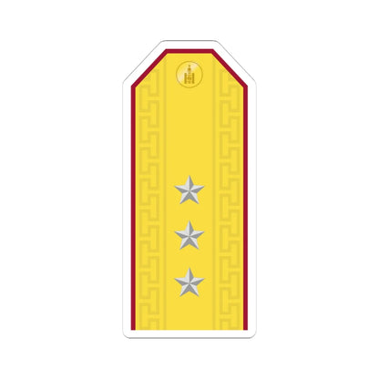 Mongolian Internal troops 1LT parade (Mongolia) (Military Rank) STICKER Vinyl Kiss-Cut Decal 4 Inch White - The Sticker Space