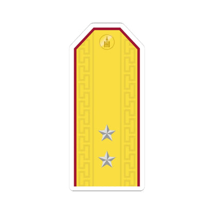 Mongolian Internal troops 2LT parade (Mongolia) (Military Rank) STICKER Vinyl Kiss-Cut Decal 3 Inch White - The Sticker Space