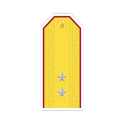 Mongolian Internal troops 2LT parade (Mongolia) (Military Rank) STICKER Vinyl Kiss-Cut Decal 4 Inch White - The Sticker Space