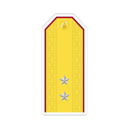 Mongolian Internal troops 2LT parade (Mongolia) (Military Rank) STICKER Vinyl Kiss-Cut Decal 6 Inch White - The Sticker Space