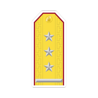 Mongolian Internal troops COL parade (Mongolia) (Military Rank) STICKER Vinyl Kiss-Cut Decal 3 Inch White - The Sticker Space