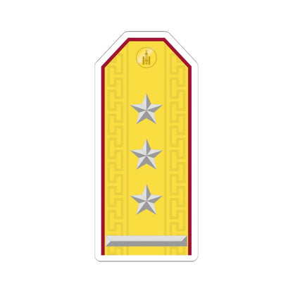 Mongolian Internal troops COL parade (Mongolia) (Military Rank) STICKER Vinyl Kiss-Cut Decal 6 Inch White - The Sticker Space