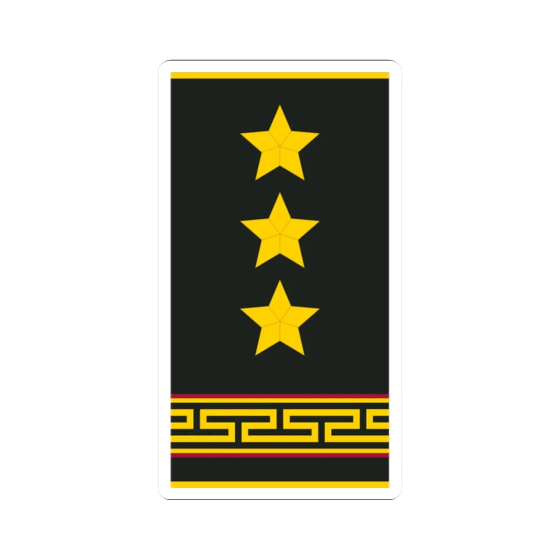 Mongolian Internal troops COL shirt (Mongolia) (Military Rank) STICKER Vinyl Kiss-Cut Decal 2 Inch White - The Sticker Space