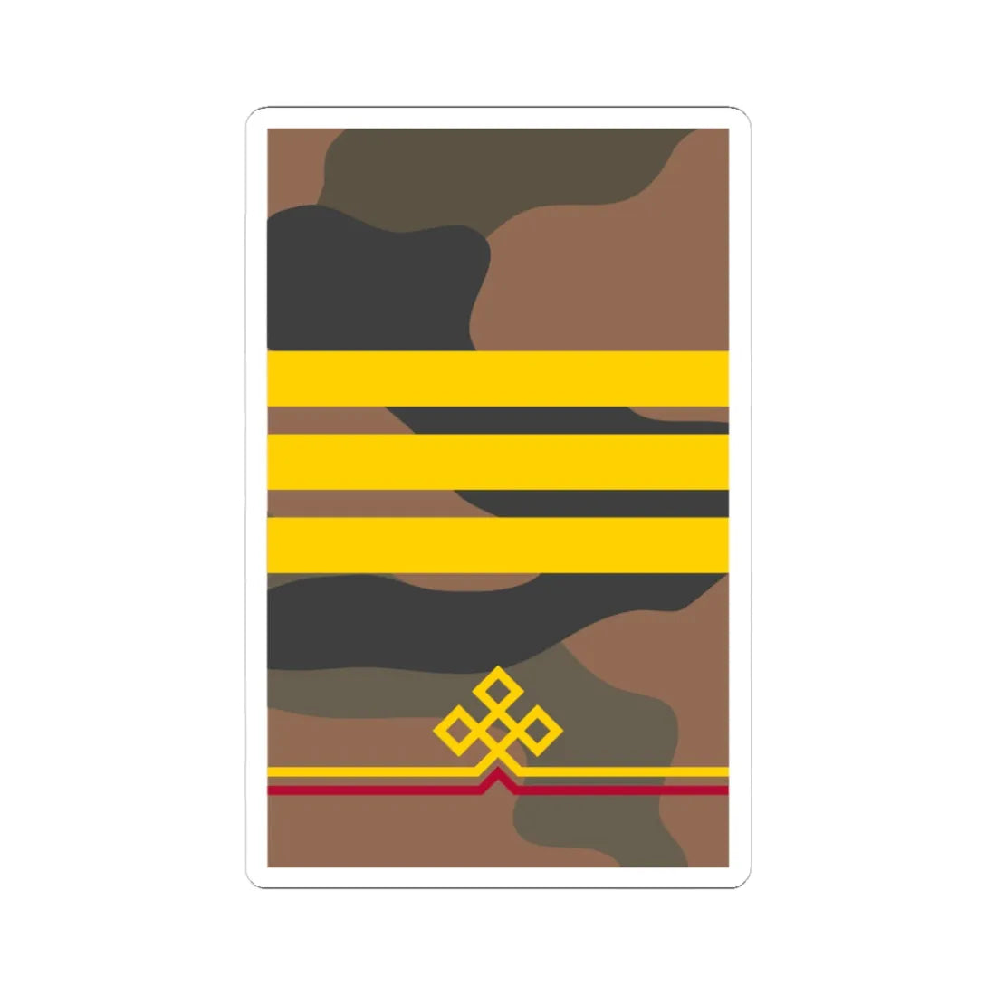 Mongolian Internal troops CPL field (Mongolia) (Military Rank) STICKER Vinyl Kiss-Cut Decal 4 Inch White - The Sticker Space