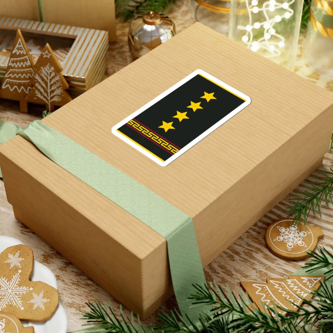 Mongolian Internal troops CPT shirt (Mongolia) (Military Rank) STICKER Vinyl Kiss-Cut Decal - The Sticker Space