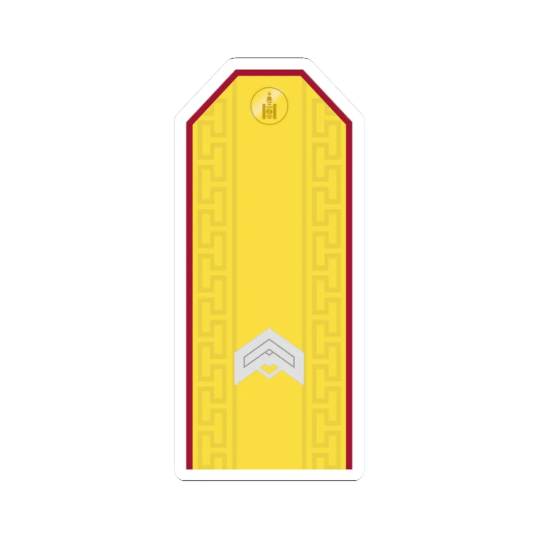 Mongolian Internal troops JSG parade (Mongolia) (Military Rank) STICKER Vinyl Kiss-Cut Decal 2 Inch White - The Sticker Space